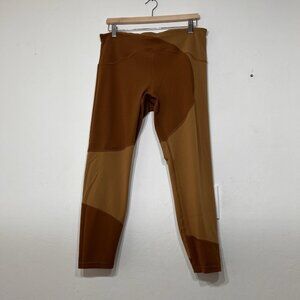 Lululemon Nulu Colour Block High-Rise Tight 25" Copper Brown / Bold Beige 14